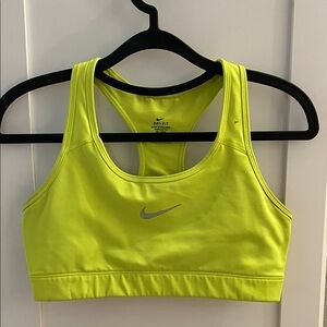 Nike Women's Neon Yellow Sports Bra